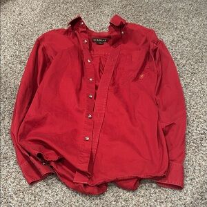 Ariat Red Button-Up Shirt